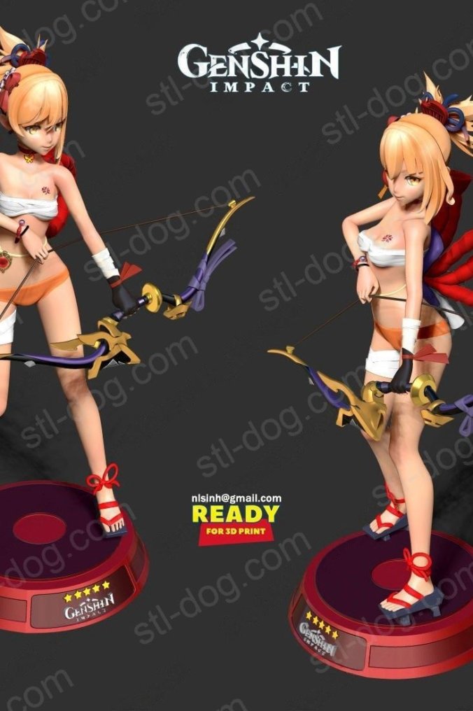 长野原宵宫 原神 (Yoimiya) 3D打印图纸